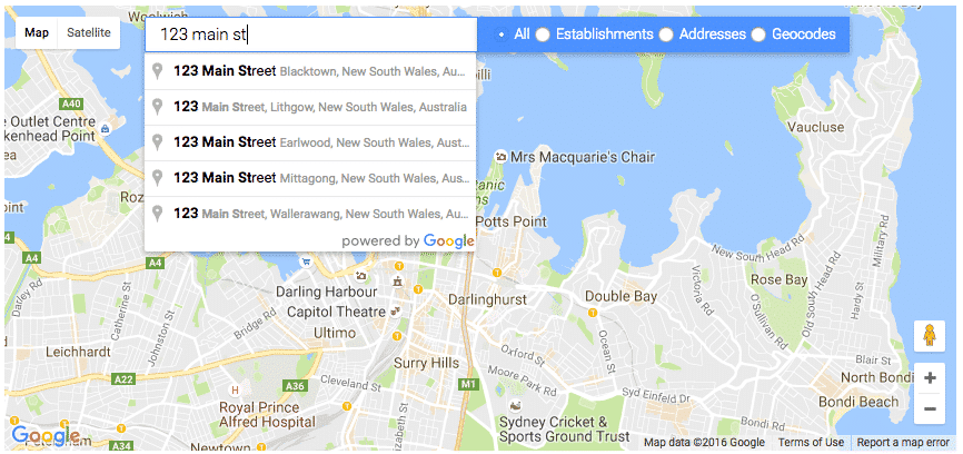 Google Maps Batch Geocoding